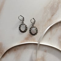 Image 4 of MOTHER OF PEARL CAMEO EARRINGS