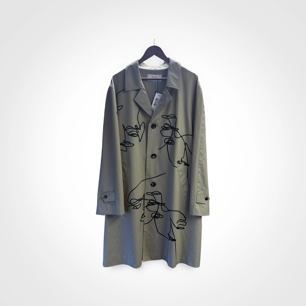 Image of Celine SS22 Gabardine Faces Mac Coat