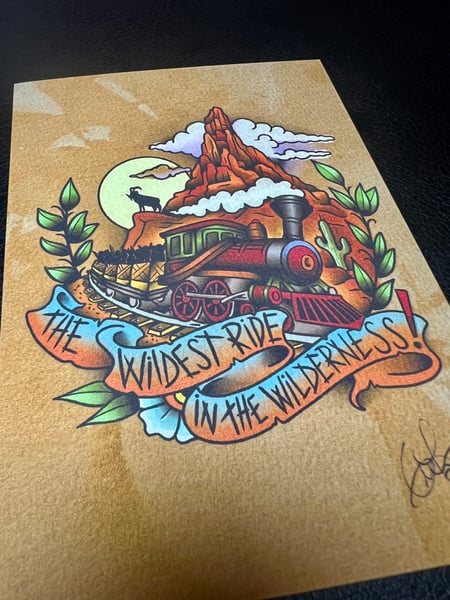 Image of 5x7" "Wildest Ride..." Big Thunder Mountain Inspired Print