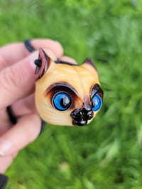 Image 1 of Siamese Kitty Face Pendant