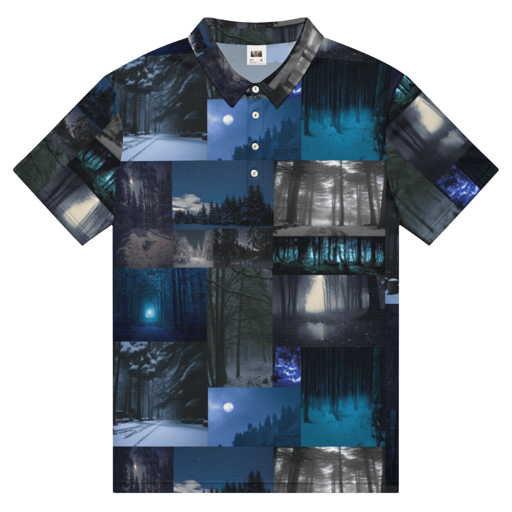 forest nights polo shirt (all over print)