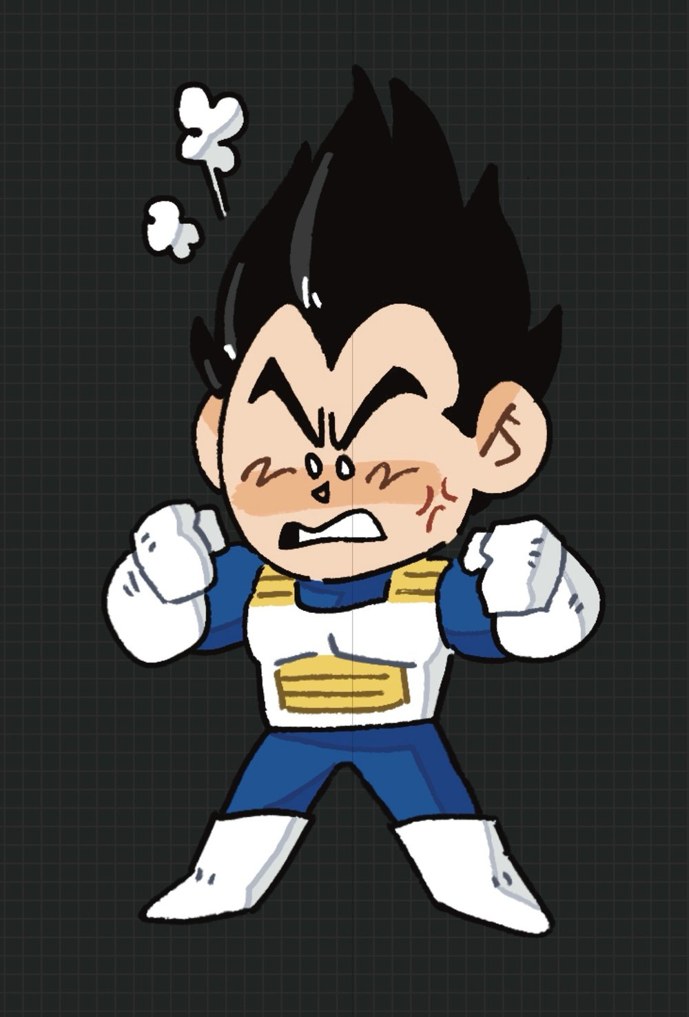 Image of + PREORDER + VEGETA ACRYLIC CHARM