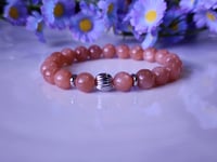 Image 1 of Sunstone Gemstone Stretch Bracelet