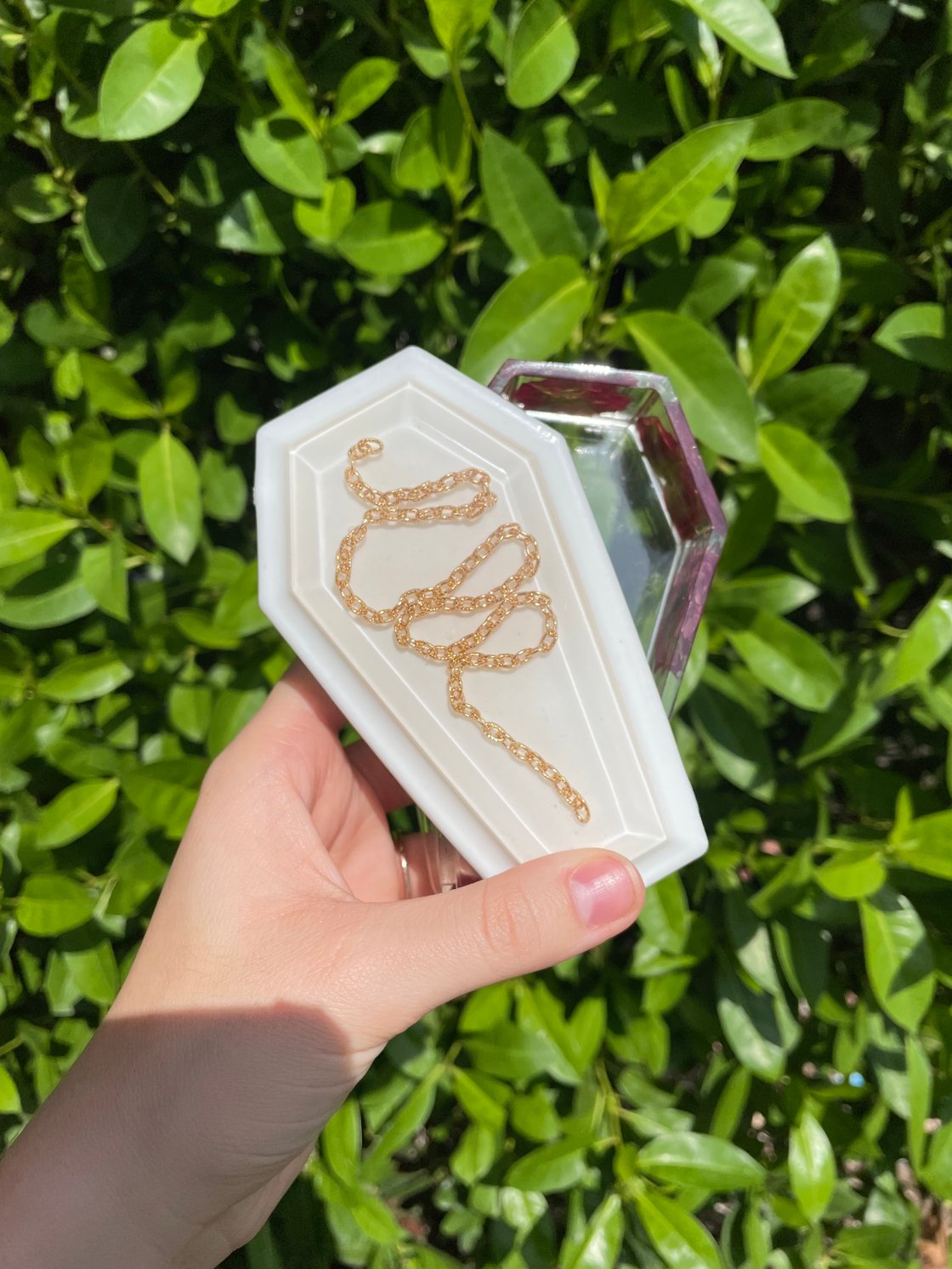 Image of Golden Coffin Trinket Box