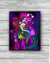 Sally Mermaid | Nightmare Before Christmas inspired 8x10 Archival Matte Print