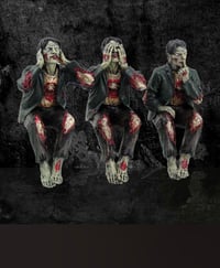 Image 1 of See No, Hear No Speak No Evil Zombies 10cm