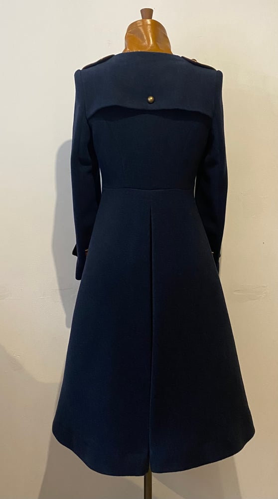 Image of Cashmere and leather military coat