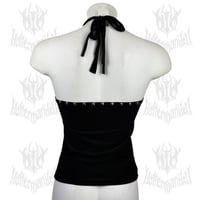 Image 2 of Hellbutcher "Death's Rider” Halter Top (SIZE S)
