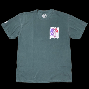 Image of S&P-“Faded Scratcher” Logo Tee (Spruce Grn.)