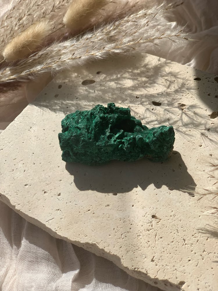 Image of Silky Malachite Clusters