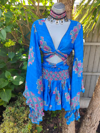 Image 2 of Stevie Co ord set -greek blue