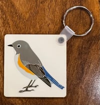 Image 1 of Red-flanked Bluetail Keyring