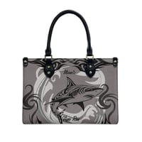 Image 1 of Women's PU Leather Manō Print Handbag
