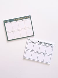 Image 4 of Seven Weekly Planner Memo Pad (Green)