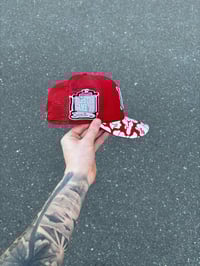 Image 5 of  MESH BACK RED BOSTON RED SOX FITTED CAP