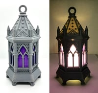 Purple - Dark Grey Lantern / Nightlight