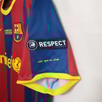 Image 4 of Barcelona 10/11 Retro Home Jersey