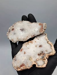 Image 13 of Set of 2 Argentine Agate Small Crystal Slices - 6 styles 