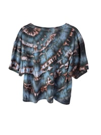 Image 3 of XL Crop Tee in Ember Ice Dye 