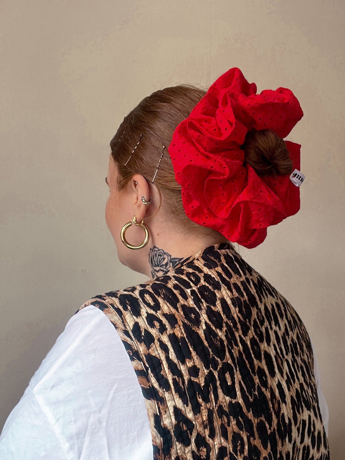 Jumbo Red Scrunchie