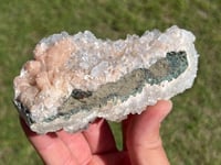 Image 8 of Glass Apophyllite, Stilbite & Chalcedony Specimen | India #3042