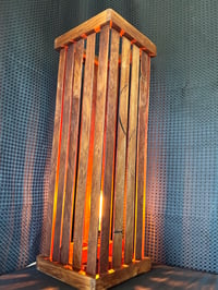 Image 5 of Heart Rimu Lamp Square