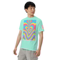 Image 1 of Groovy Love Hearts Unisex garment-dyed heavyweight t-shirt