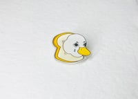 Image of Crying Duck Stuck In A Bread Pin