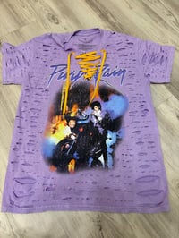 Medium purple rain lace destroyed 
