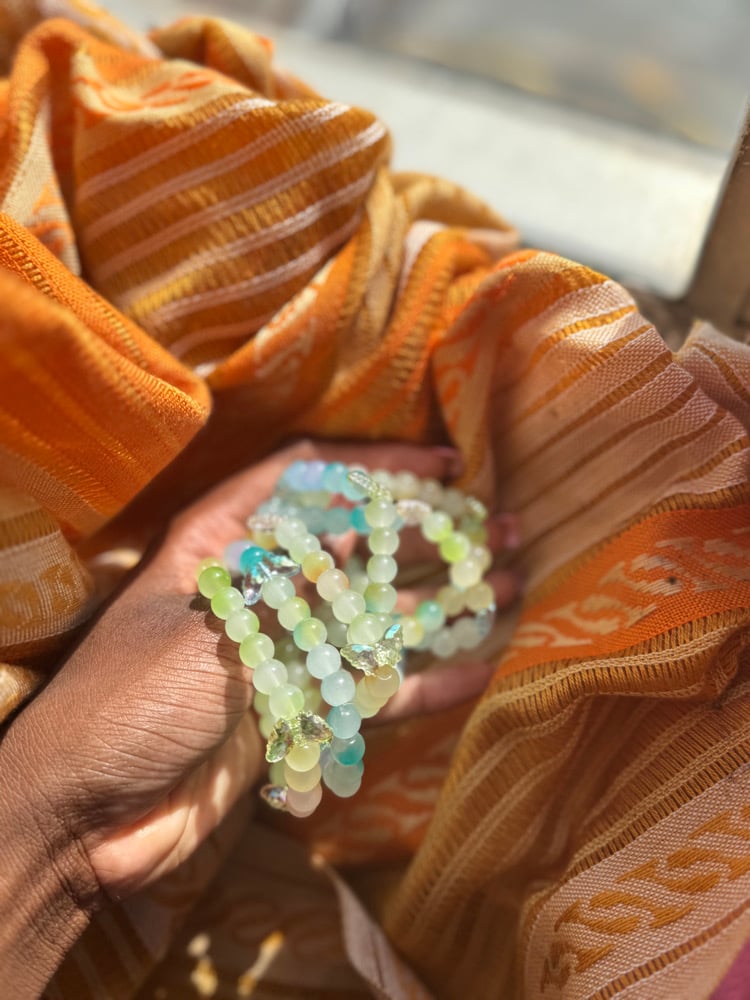 Image of Forest n Beachy Glass/Clay Bracelets