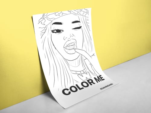 Image of Mystery Life Size “Color Me” Coloring Page