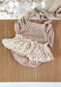 Image 3 of Boho photoshoot outfit | Bianca | age 9-12 months | sitter baby body-dress | beige