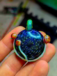 Image 1 of Psychedelics wigwag pendant with UV 🍄