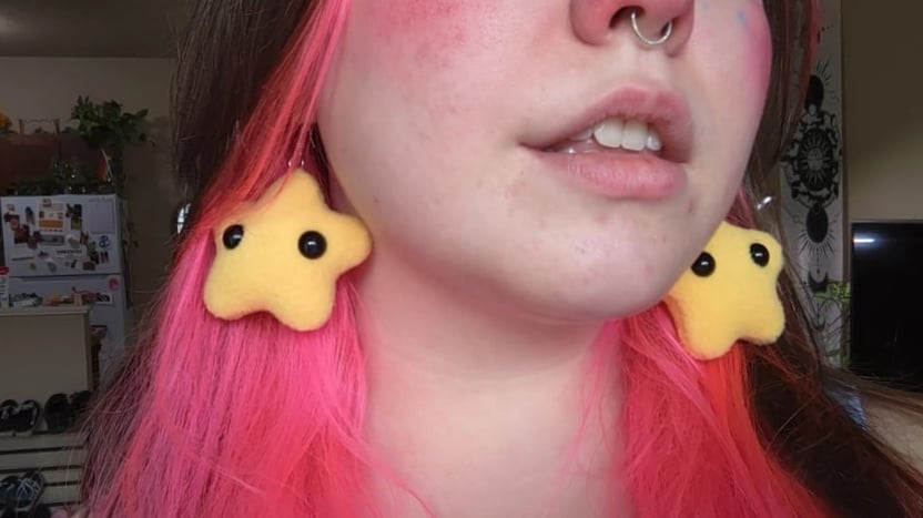 Image of Plush Star Earrings ⭐