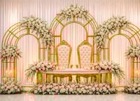 Image 2 of Luxury Royal Sweetheart Table Backdrop Package