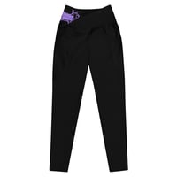 Image 2 of Atticus Cogar "PURE LOVE" Crossover Leggings w/ Pockets