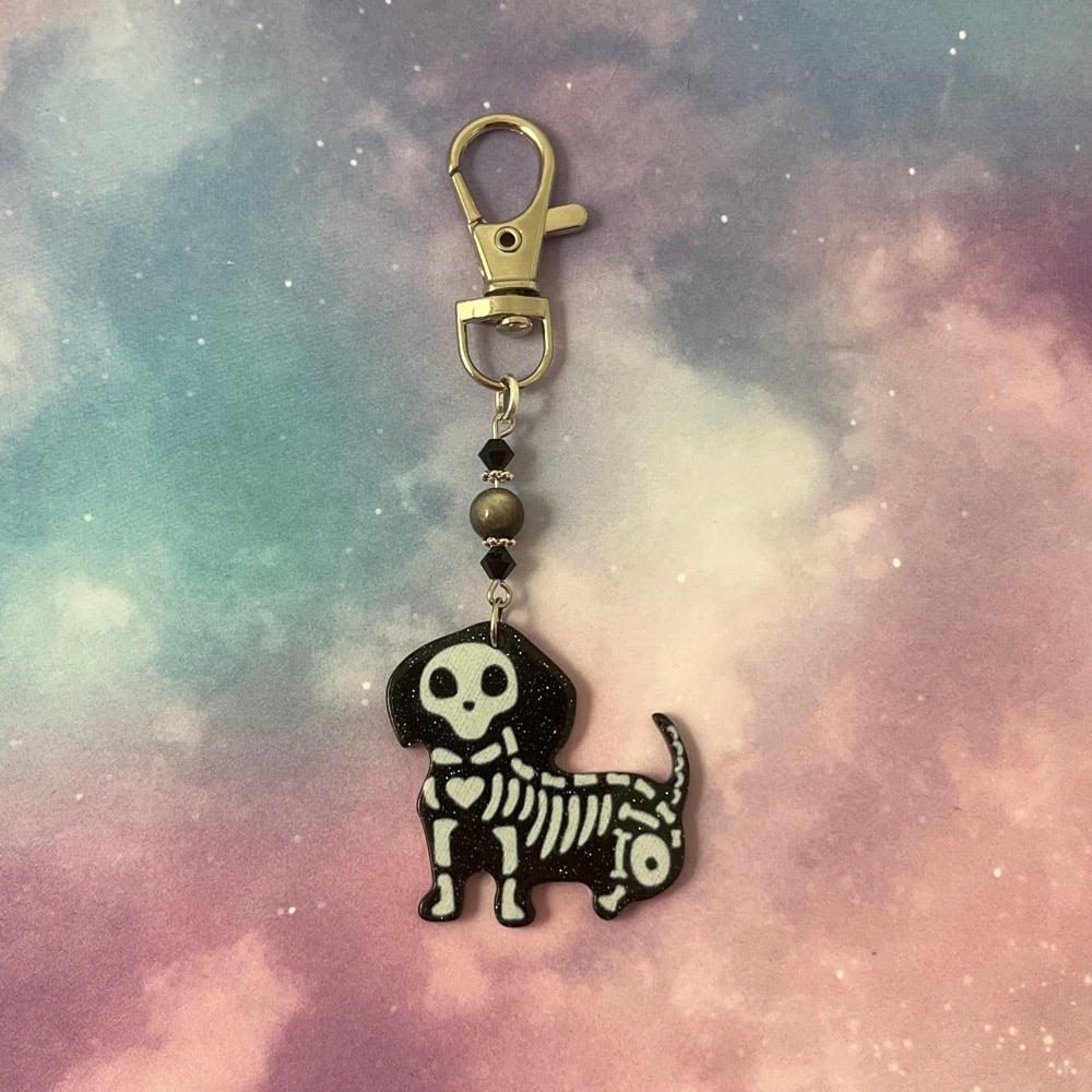 Image of Skeleton Animal Keychain
