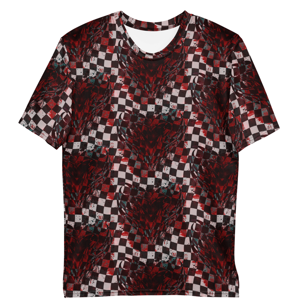 bleeding heart checkerboard t shirt