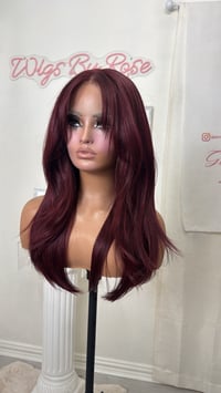 Image 4 of Cherry curtain bangs luxury (ready to ship) 