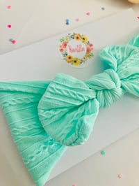 Image 2 of Mint cable headwrap 