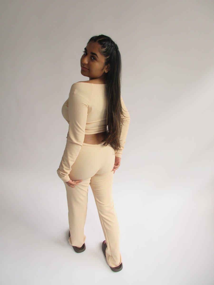 Image of BONE RUCHED PANTS