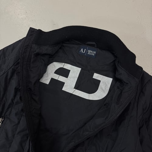 Image of 2000s Armani Jeans Quilted Nylon Jacket, Size Medium