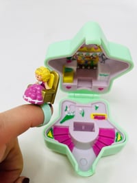 Image 6 of Polly Pocket Vintage baguier étoile menthe