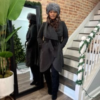 Image 1 of Belted Gray Coat (WORN)