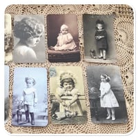 Image 4 of Vintage french ephemera children at play petite cards 