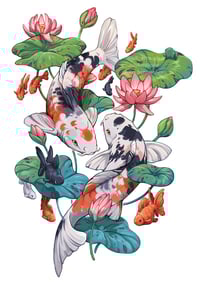 Print - koi fish