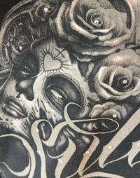 Image 4 of Vintage Black Denim Jean Jacket Crystal Sullen Girl