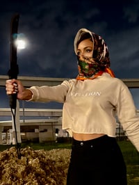 Image 3 of SAHARA SiLK CROPPED HOODIE