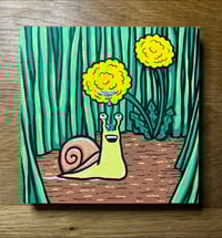Snail with Dew Drop Painting