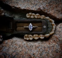 Image 3 of Old Bone Dental Ring Box- ring storage stash box handmade, one off